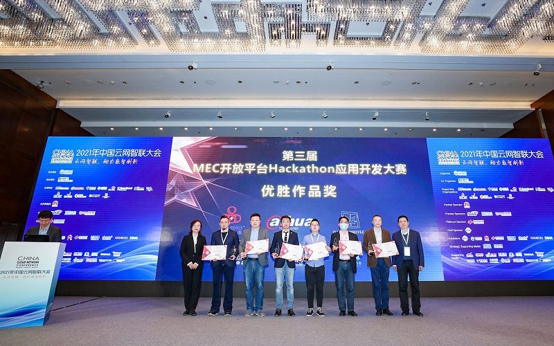 Winners receiving awards